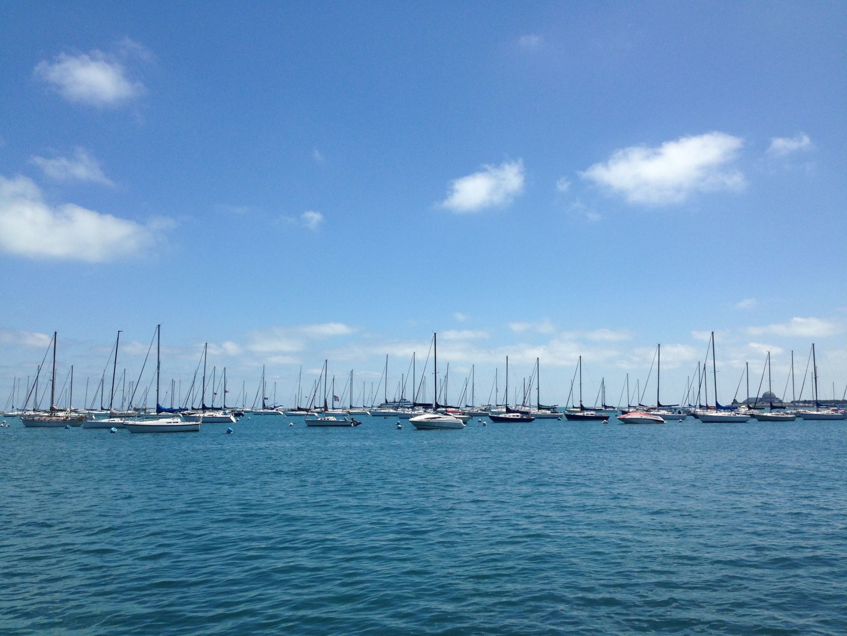 Lake Michigan in the summer